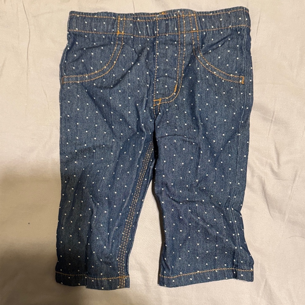 Carhartt Kids Blue Polka Dot Jeans